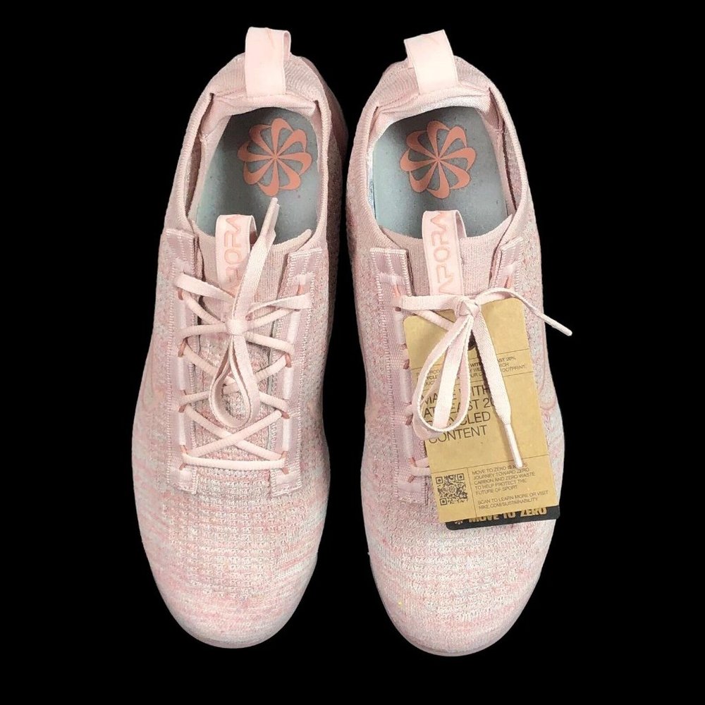 Nike Air Vapormax 2021 Flyknit Pink Oxford DJ9975-600 - Picture 4 of 6